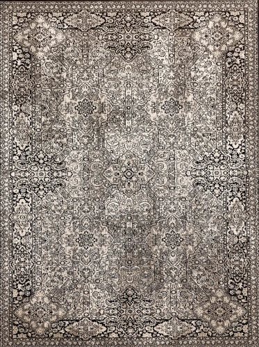 DYWAN  VINTAGE AGNELLA ISFAHAN PALMER CZEKOLADOWY 100%WEŁNA    (1)